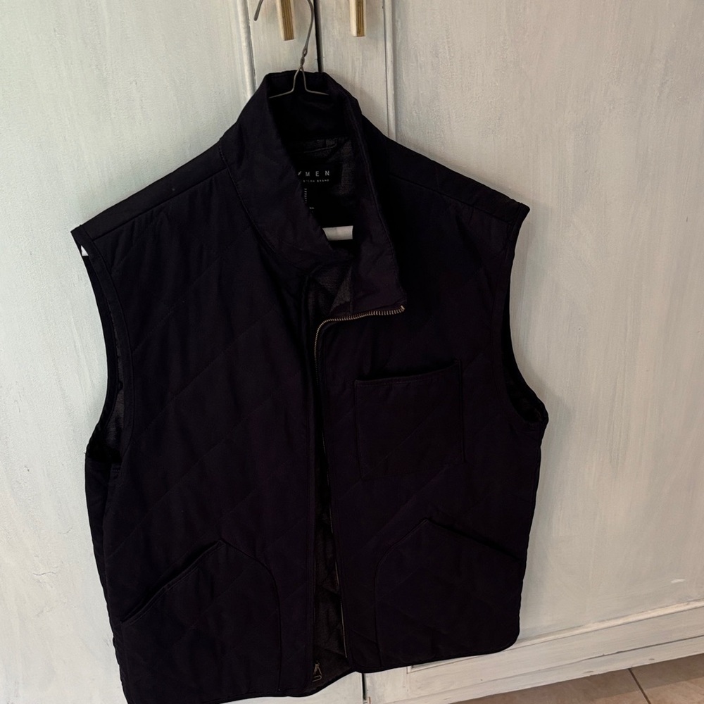 Forever 21 Men's Navy Quilted Vest